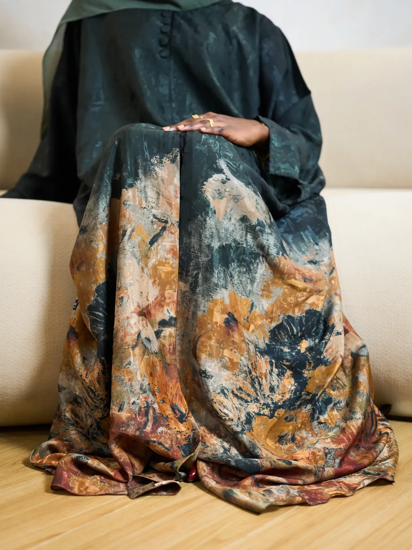 Dayanna Abaya (vert-jaune, 58)